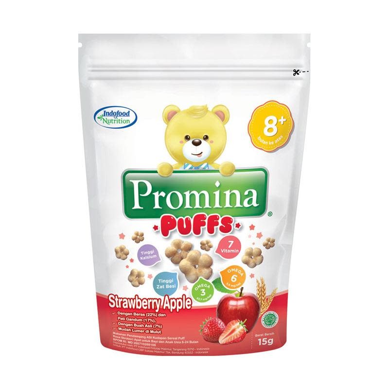 

PROMINA PUFF STRAWBERRY APEL 15 G - RAJA SUSU