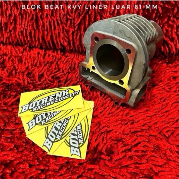CYLINDER BLOK BEAT KARBU / INJEKSI F1 KODE KVY KZL K44 DIAMTER LINER / BORING 58 62 BORE UP BEAT -