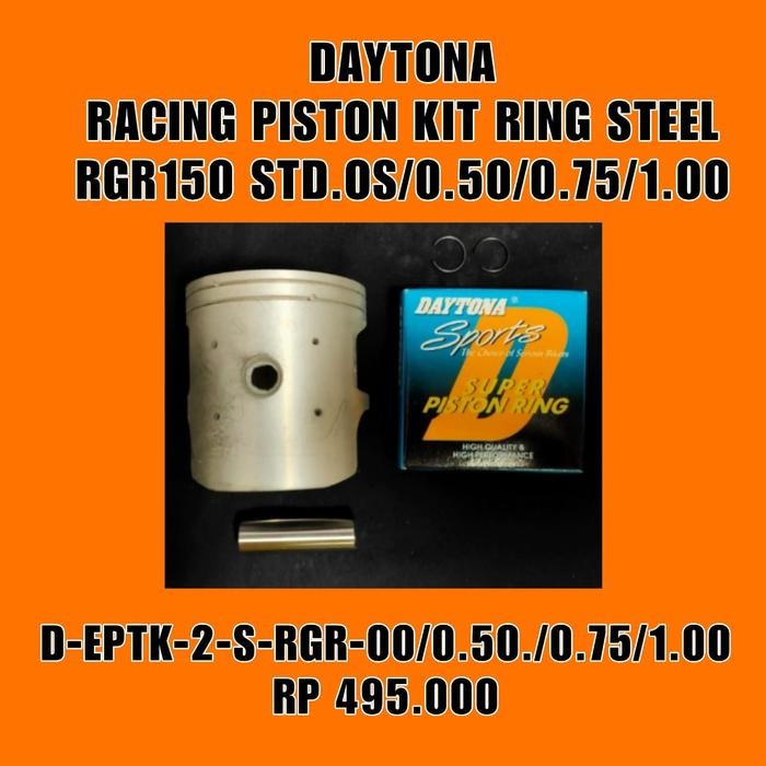 RACING PISTON KIT RING STEEL RGR 150