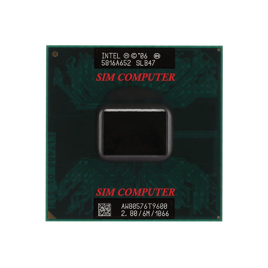 Intel Core 2 Duo T9600 2.8 GHz Dual-Core 6M Processor Sokcet P PGA478 CPU