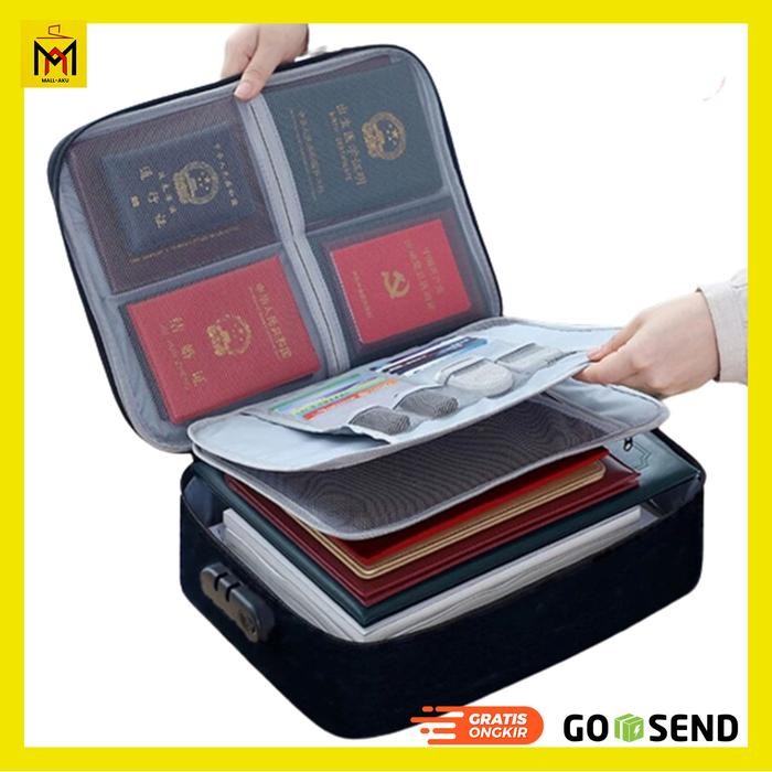 

Tas Travel Organizer Dokumen Berkas Multilayer Anti Air Password Lock