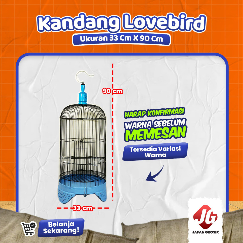 kandang Love Bird kandang burung Love Bird kenari Parkit 33 Cm
