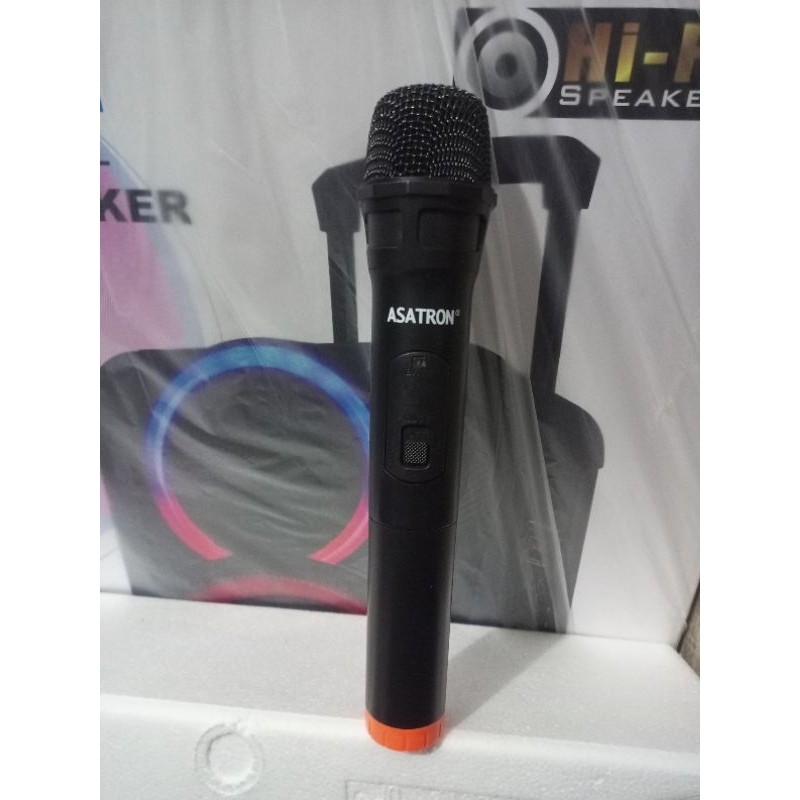 mic wireless asatron WM-138 new produk,mic bawaan spaeker asatron tipe venus titanium diamond