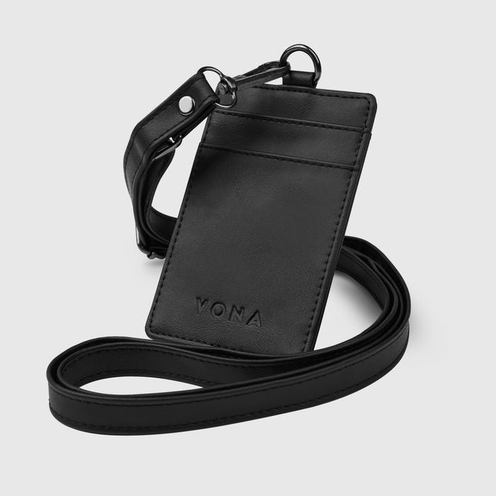 VONA Zodiac Lanyard Wallet - Dompet Kartu ID Card Holder Pria Wanita Tali Lanyard Kulit