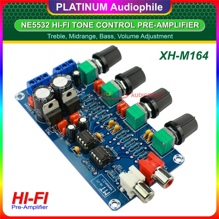 Stereo Tone Control Modul NE5532 Hifi Pre Amplifier Preamp XH M164