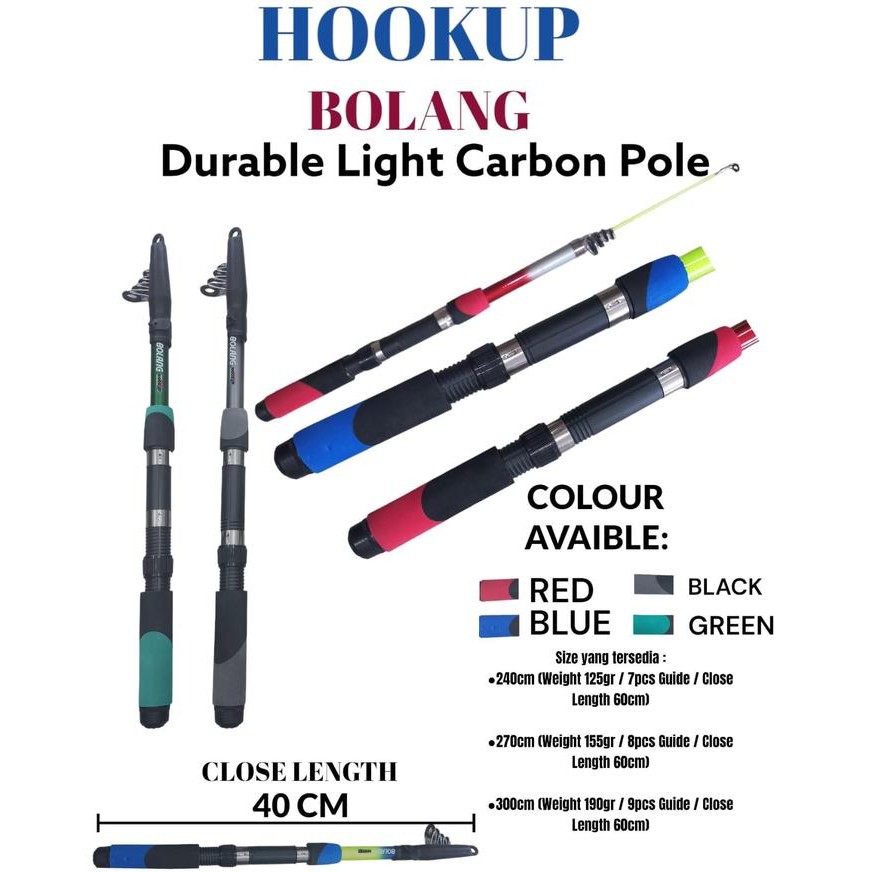 Joran Antena Telescopic Bolang 150 /360 Cm-Antena Telescopic