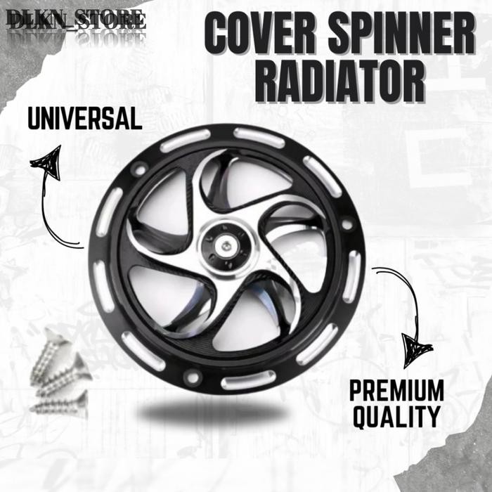 Spiner Cover Radiator Rotasi Bahan Alumunium Cnc Motor Beat, Mio, Scoopy DLL