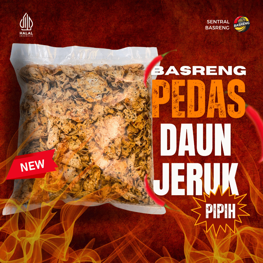 

SENTRAL BASRENG Pedas pipih Daun Jeruk bumbu kering