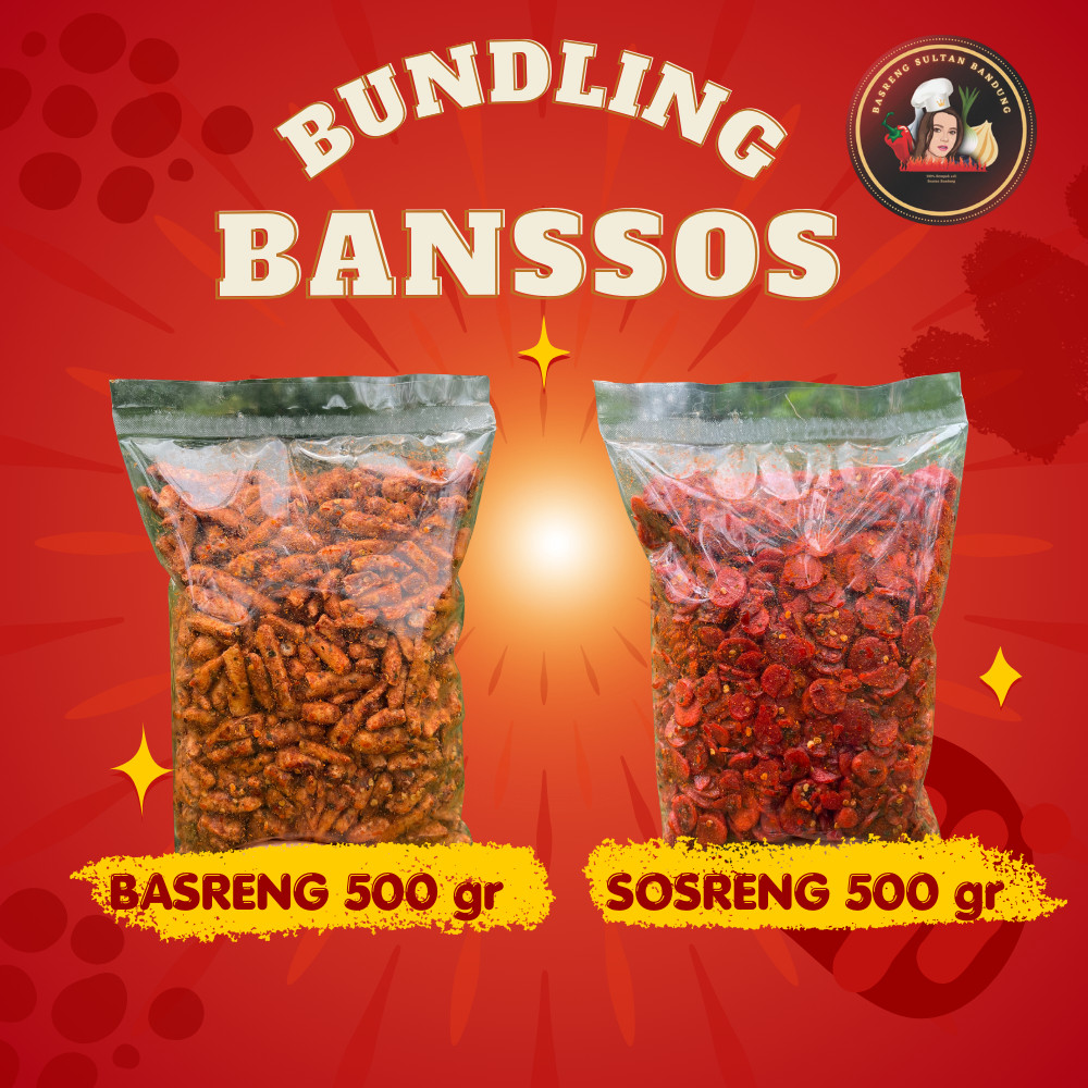

BUNDLING BANSSOS - BASRENG PEDAS DJ 500GR + SOSRENG 500GR