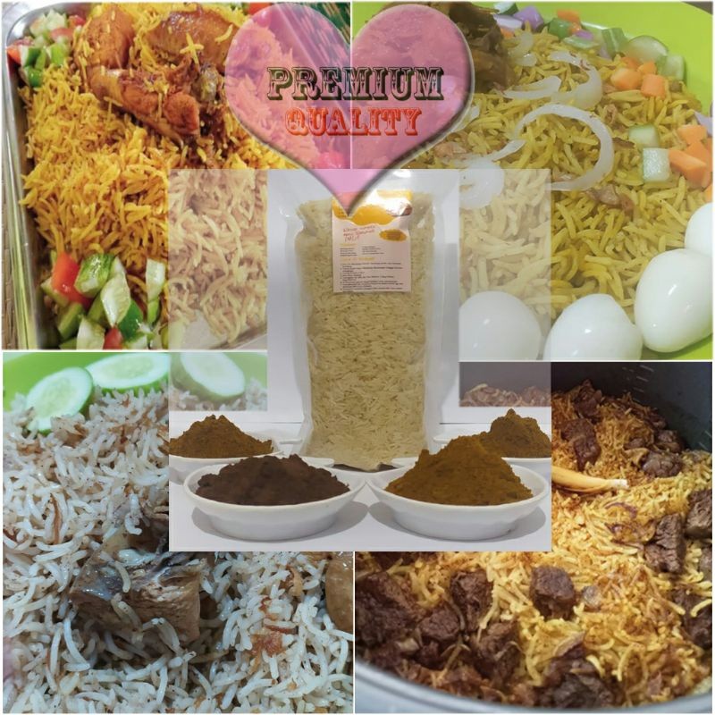 

Beras basmati 1 kg rasa bumbu kebuli, briyani, khabsya, mandhi