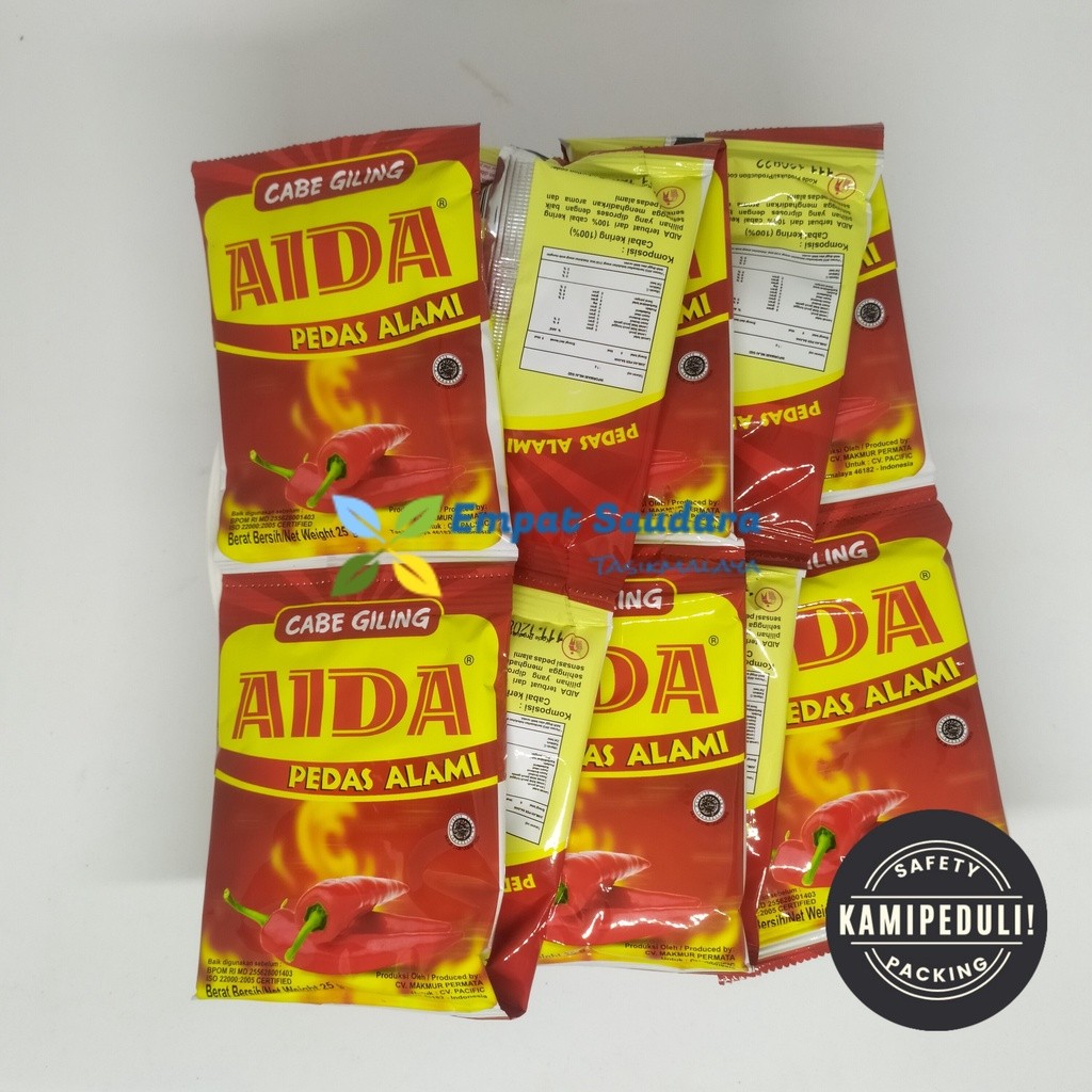 

1 Renceng Cabe Bubuk Aida 25 Gr Pedas Mantap
