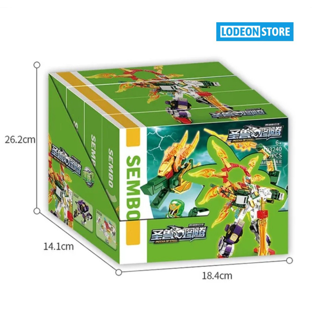 Sembo Block Mecha of Steel 4 in 1 Robot 103237 - 103240 - Lodeon Store