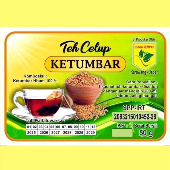 

Teh Celup Ketumbar Hitam Organik Harga grosir