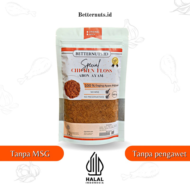 

CHICKEN FLOSS ABON AYAM TEKSTUR LEMBUT KHAS SOLO ABON AYAM PEDAS ABON AYAM ORIGINAL SUMBER PROTEIN