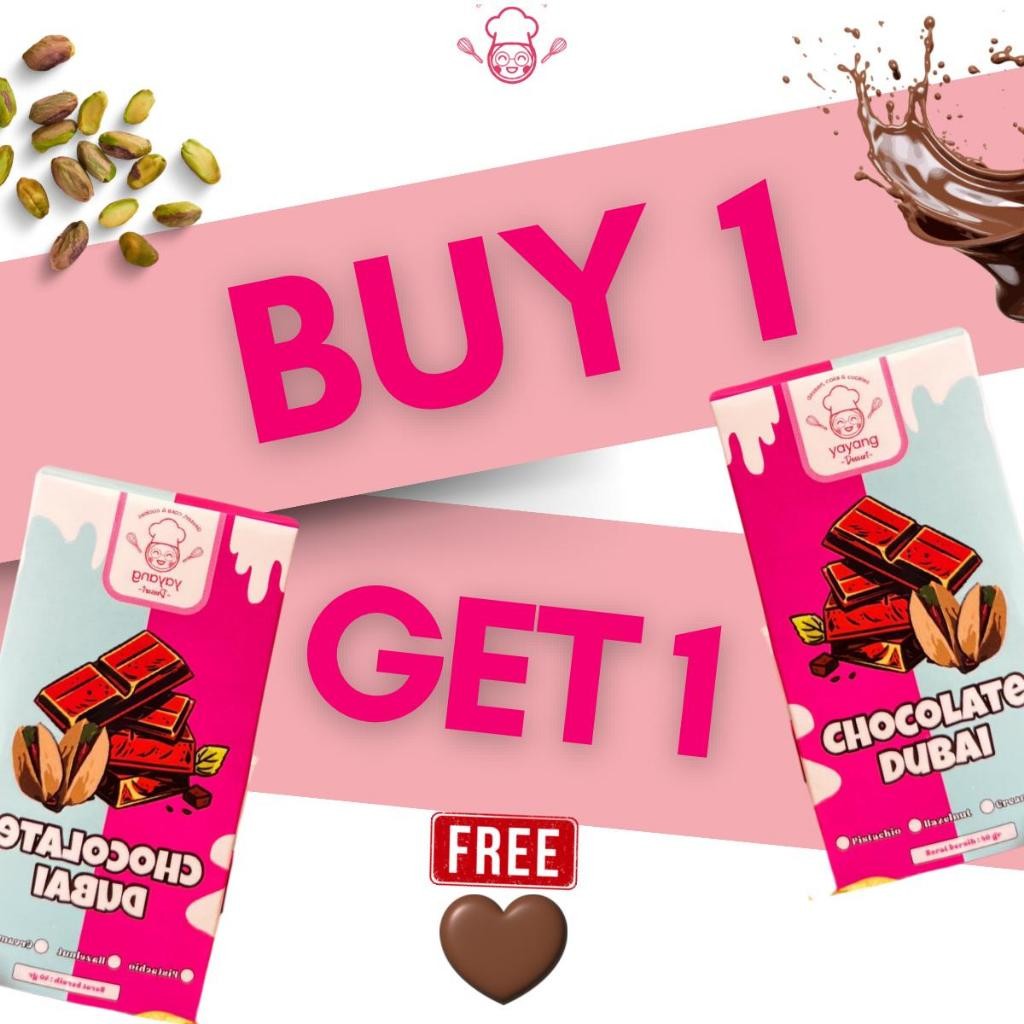 

Beli 1 GRATIS 1 Coklat Kunafa Pistachio Jumbo - Yayang Dessert Dubai Chocolate