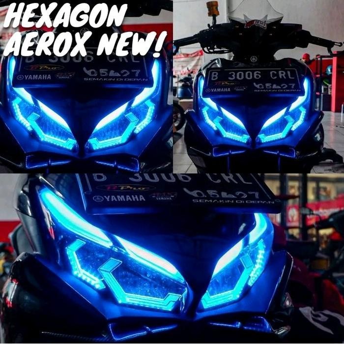 Lampu Frame Bawah Hexagonal Yamaha Aerox New Motorcycle