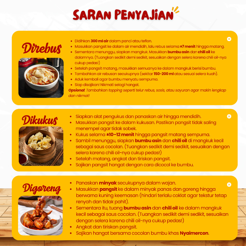 

Nyai Mercon - PAKET PANGSIT NYAI MERCON (TULANG RANGU & AYAM KEJU)
