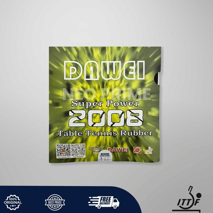 PREMIUM Dawei Super Power 2008 - Karet Bet Pingpong Tenis Meja Dawei Super Power 2008 2.2mm
