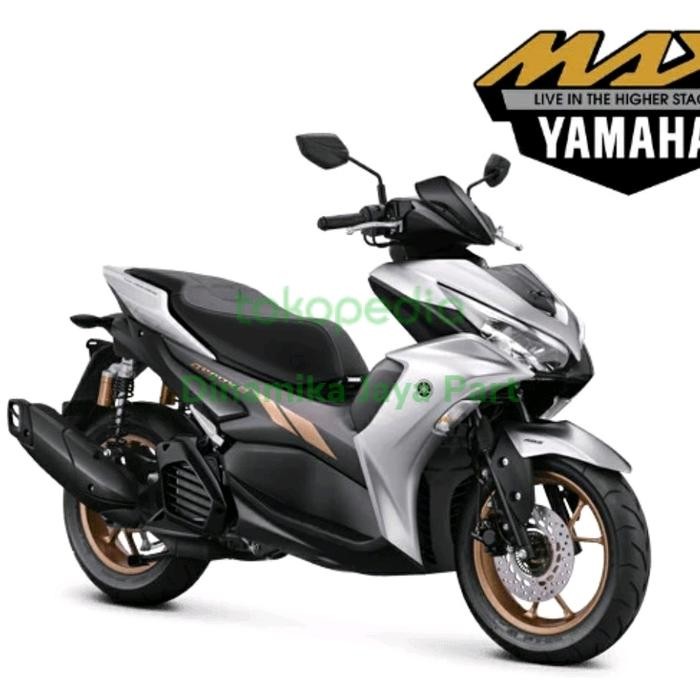 PREMIUM Striping Stiker Set Yamaha Aerox 155 Conected S ABS Silver 2022 Ori