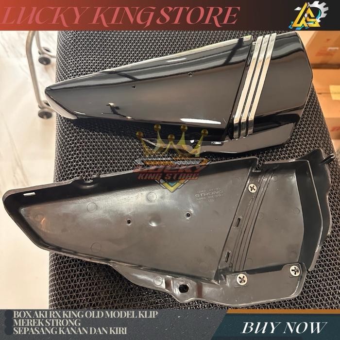 PREMIUM Box aki rx king satu set hitam strong