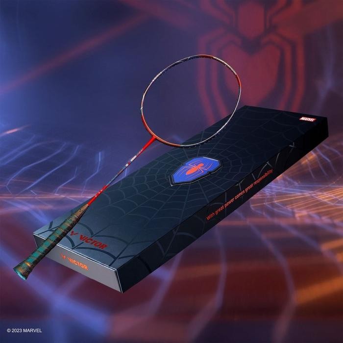 PREMIUM LIMITED Raket Badminton Victor X Spiderman GB D BOX Original