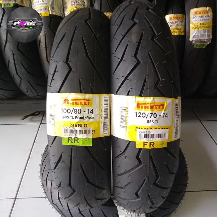 PREMIUM ban Pirelli Diablo Rosso for PCX 150 (100/80/14-120/70/14)