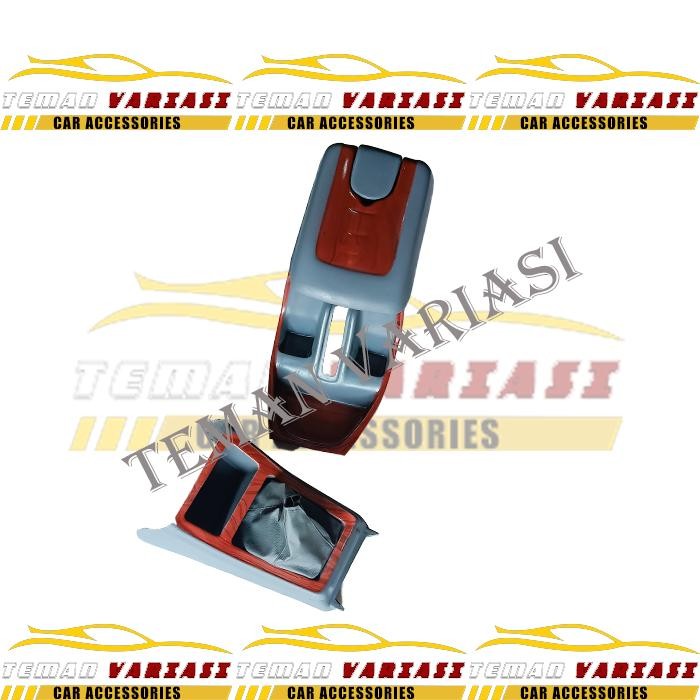 PREMIUM CONSOLE BOX TOYOTA KIJANG KAPSUL LGX NEW 2000 2001 2002 2003 GREY WOOD