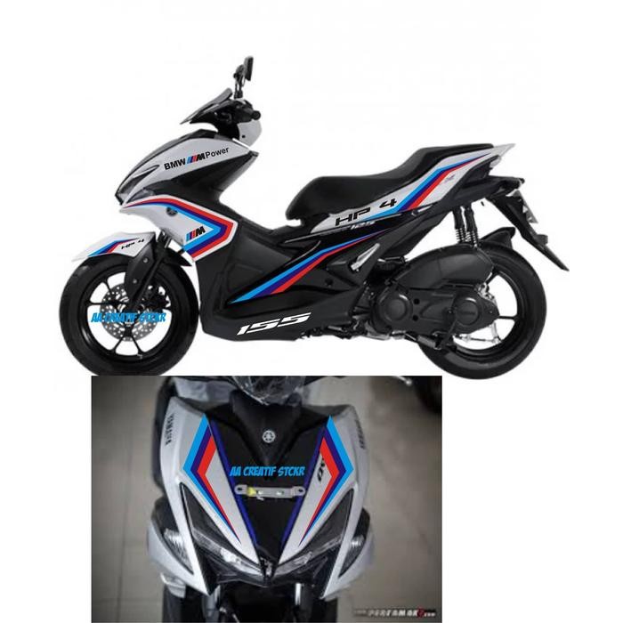 PREMIUM list striping cutting sticker yamaha aerox livery bmw,ready stok sil