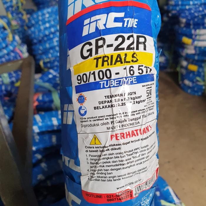 PREMIUM BAN MOTOR CROSS KLX 150 IRC TUBETYPE 90/100-16 GP22