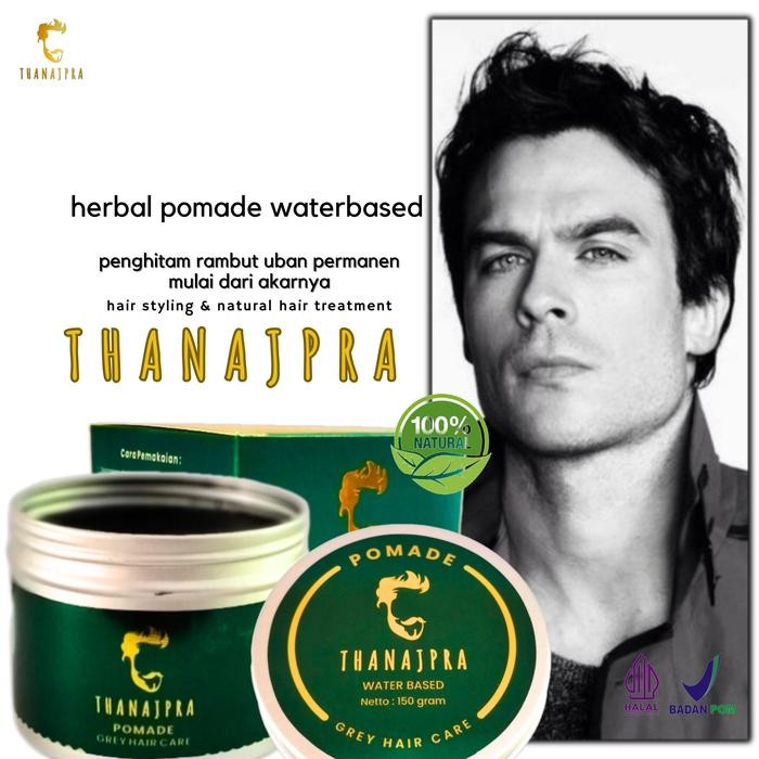 Penghitam uban permanen bukan semir rambut Najpra pomade waterbased