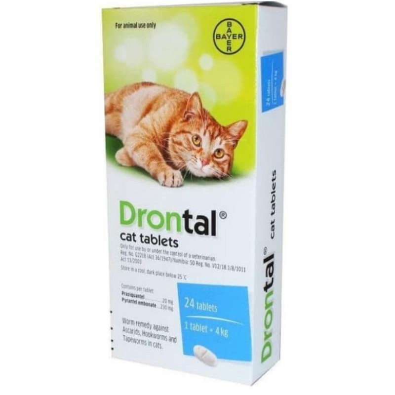 drontal cat obat cacing kucing asli original produk Elanco