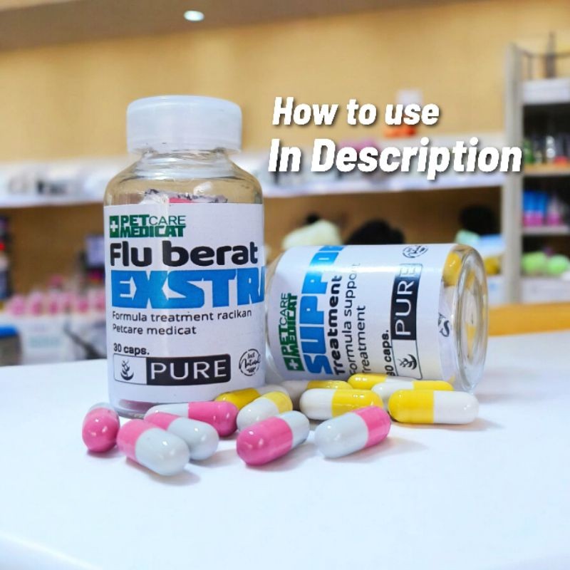 Obat Flu Berat Kucing Flu Berat Exstra Obat Flu Hewan Obat Flu Berat Kucing PETCARE MEDICAT
