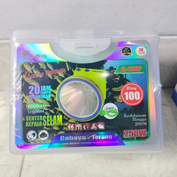 senter kepala selam jinlong 150&250 watt super terang jl 132 & jl 232