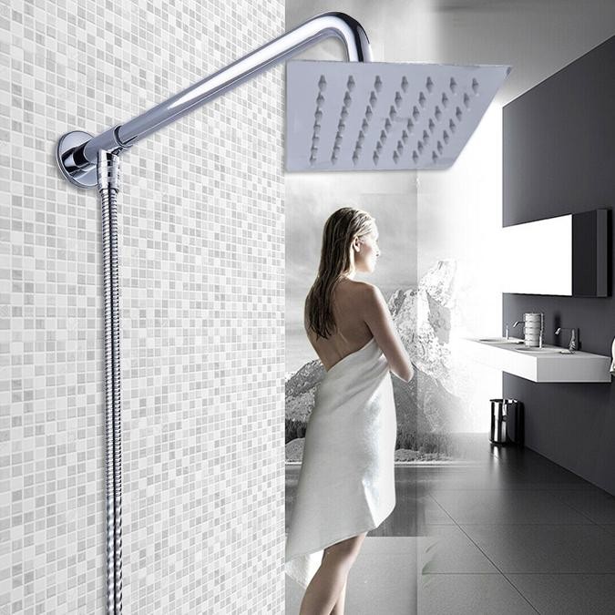 Wall Flange Shower Tancap Dinding Flange Shower Kran Cabang Air Pipa Stainless 1/2 Inch JS-57