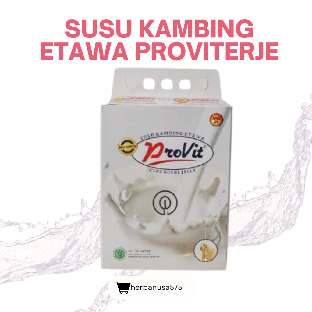 

ETAWA PROVITERJE SUSU KAMBING 1 BOX ISI 50 SACHET ORIGINAL KEMASA BARU