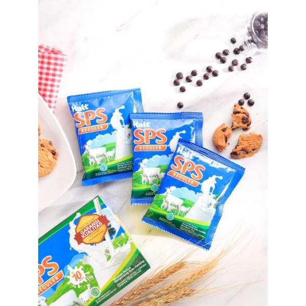 

SUSU KAMBING BUBUK HALT SPS BOX ISI 10 SACHET / Pouch / Cokelat / Gold 50% / Kemasan Baru Sachet