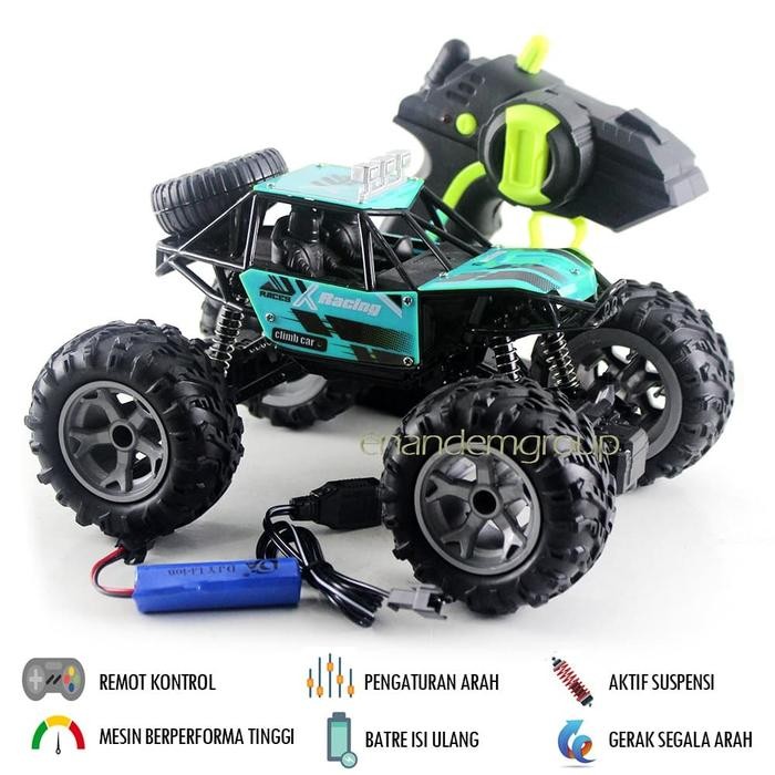 Mainan Mobil Remot Kontrol Rc Offroad Climbing Sand Monster 2,4Ghz