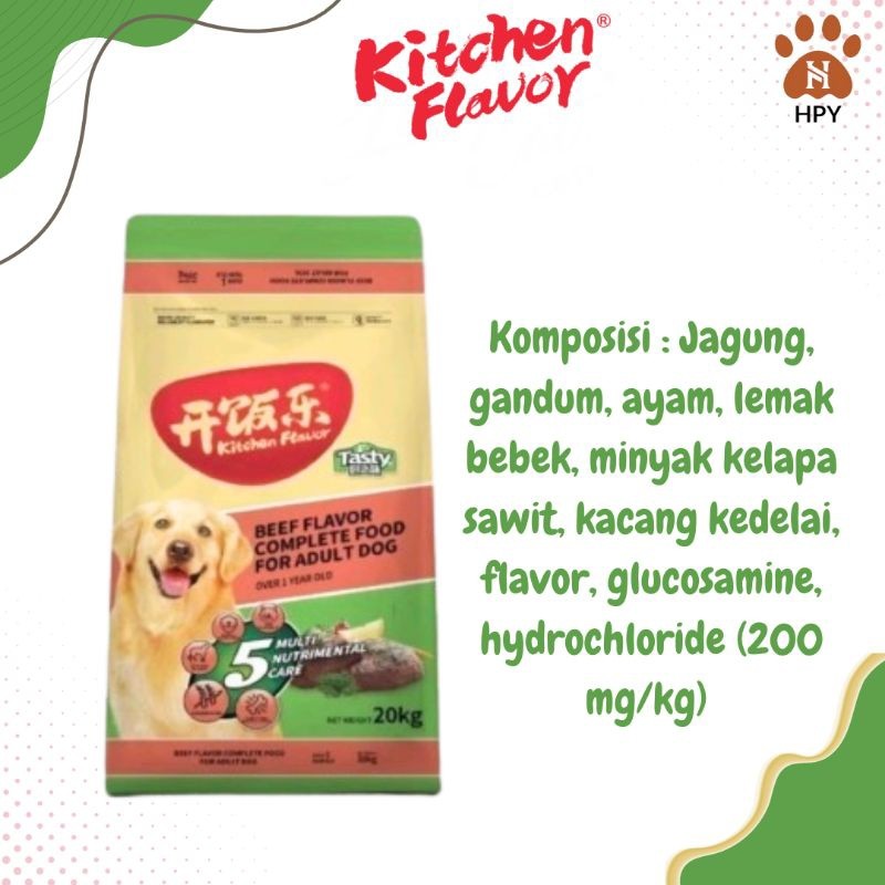 Kitchen Flavor Dog Tasty Beef Adult 1 Kg