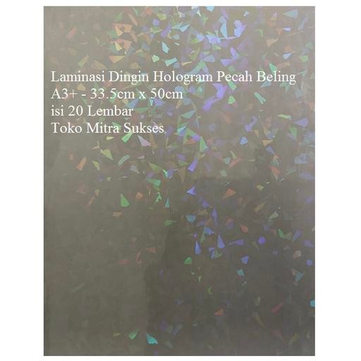 

Terlaris- Lembaran Laminasi Dingin Hologram Isi 20 Lembar
