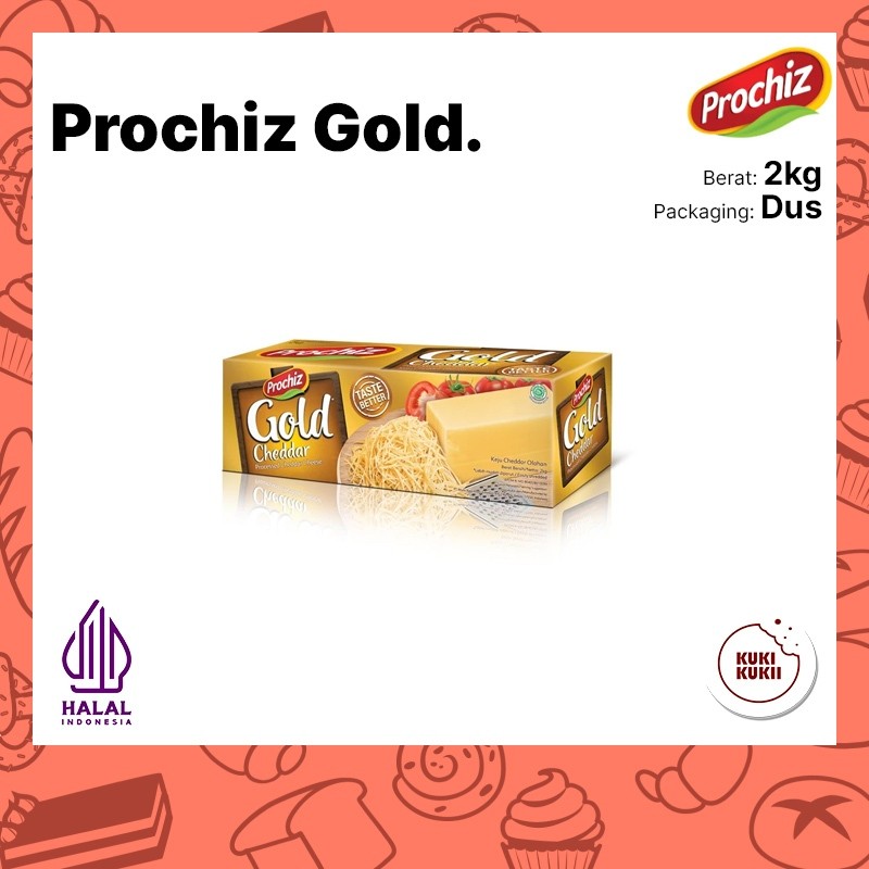 

Keju Prochiz GOLD 2kg Keju Prochiz Cheddar GOLD 2 Kg