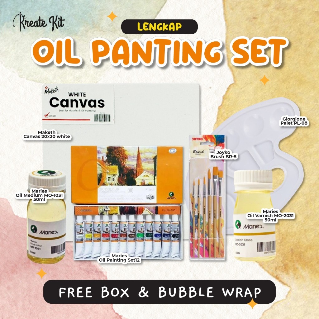 

Set Cat Minyak Oil Painting Series Lengkap [Kreate.Kit]
