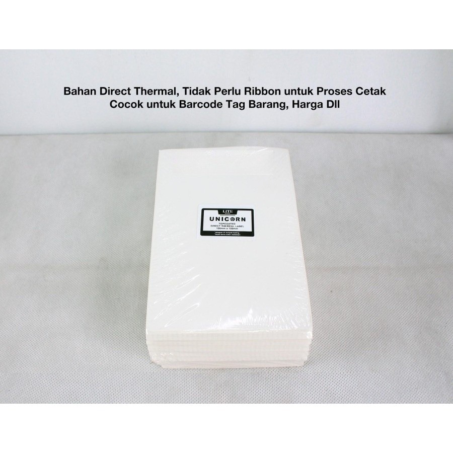 

Stiker Label Thermal Resi Alamat Pengiriman 100x150mm / 100x150 / 10x15cm / A6 Unicorn Lite