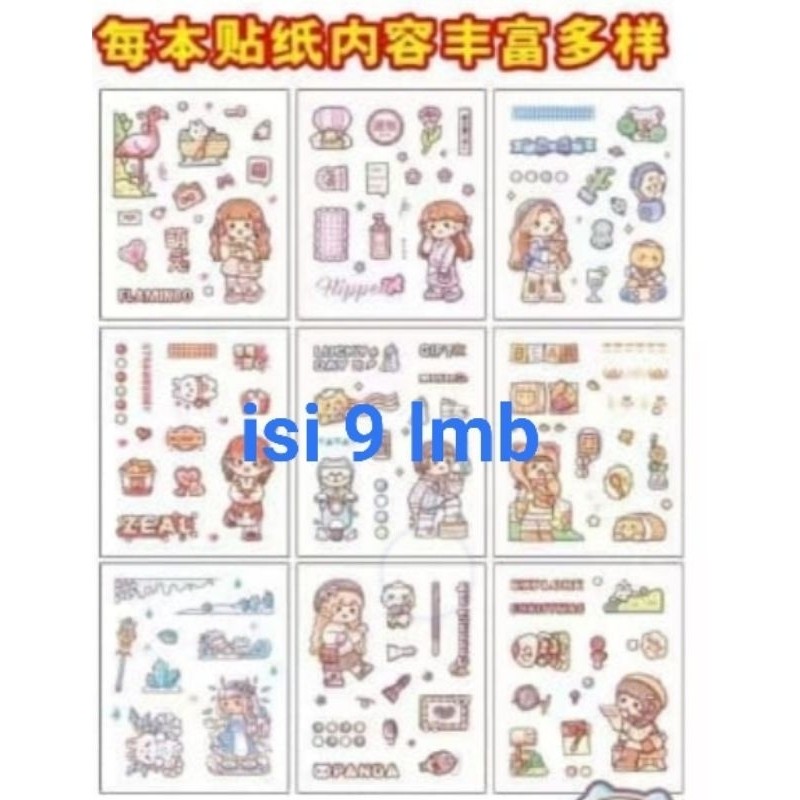

Grosir Sticker Buku Labubu Kuromi Dll Perlembar Isi 20pc