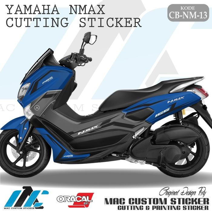 PREMIUM CB NM 13 - CUTTING STICKER NMAX BIRU 2 - CUTTING STIKER STRIPING NMAX