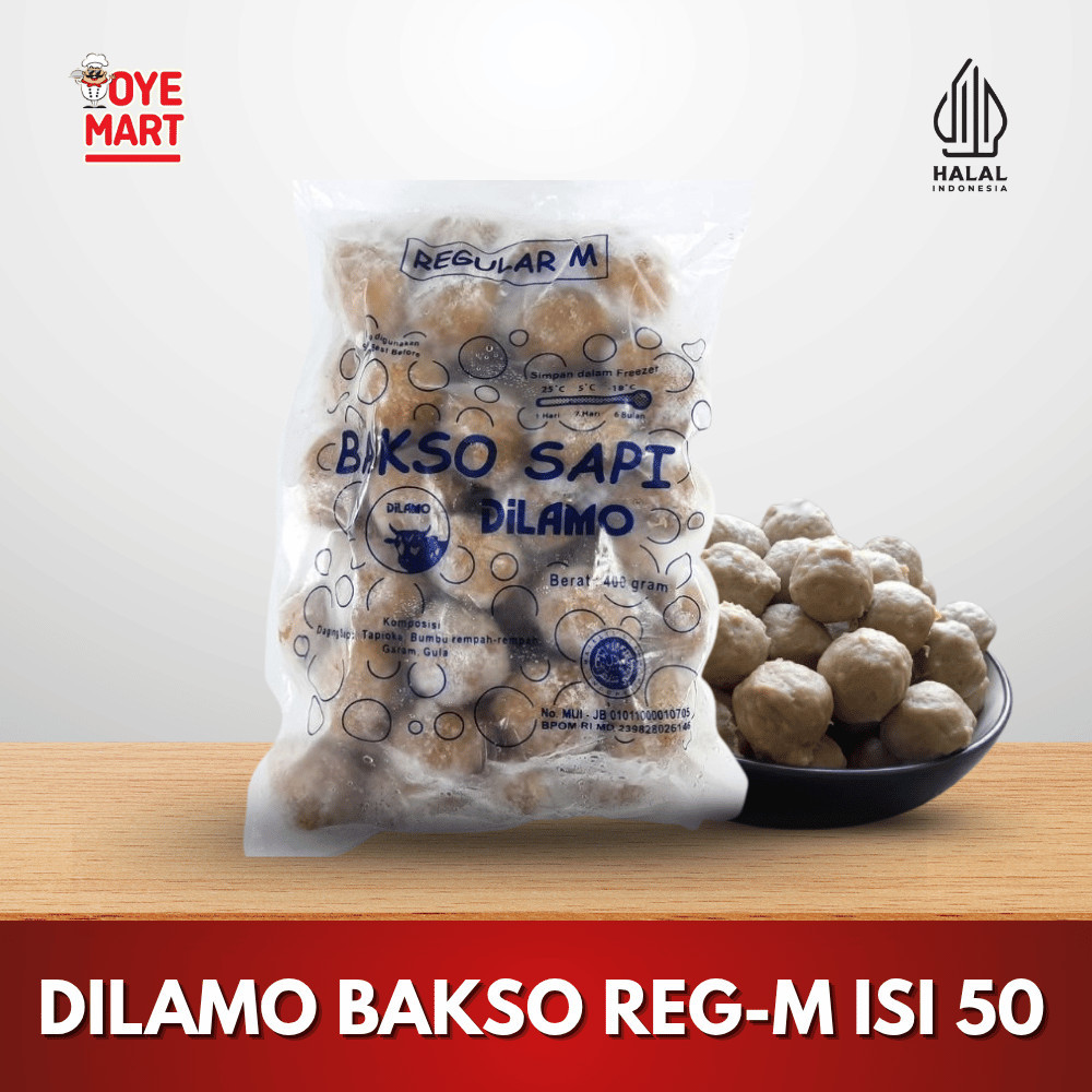 

Dilamo Bakso Sapi Regular-M Isi 50 Pengiriman Cepat