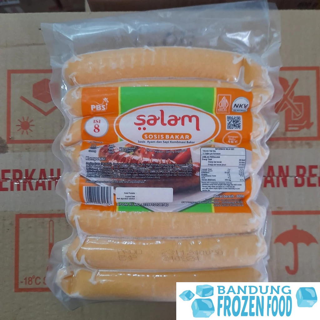 

Salam Sosis Bakar Kombinasi Jumbo 600 Gr Isi 8