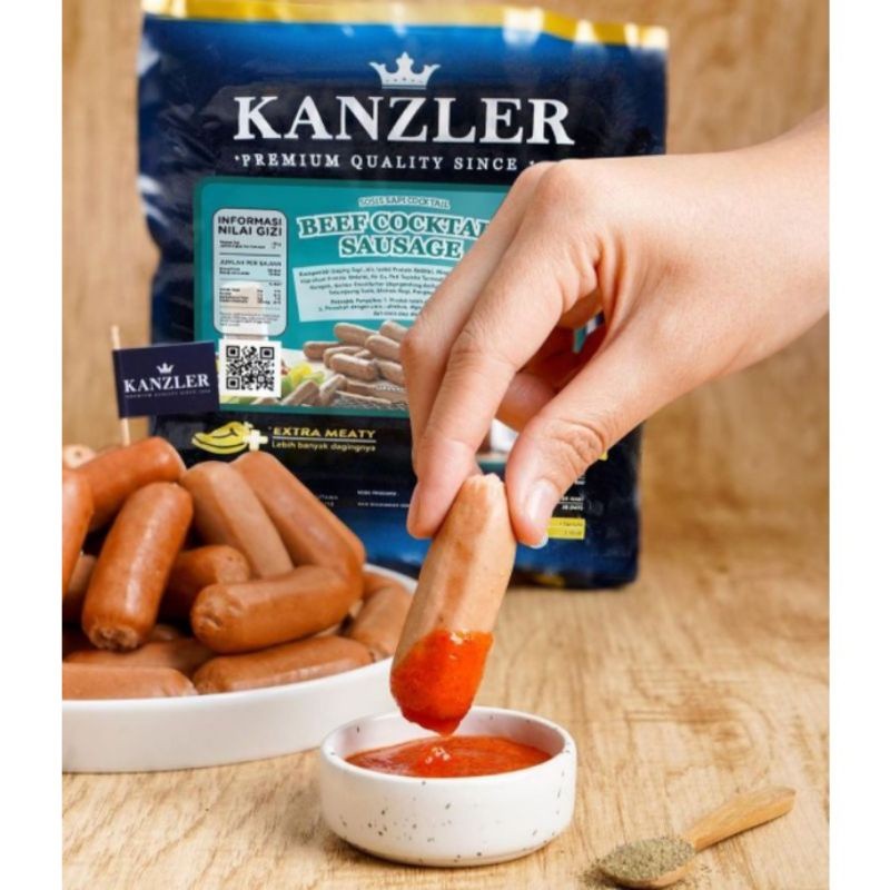 

Sosis Kanzler Beef Cocktail 500gr Daging Berasa