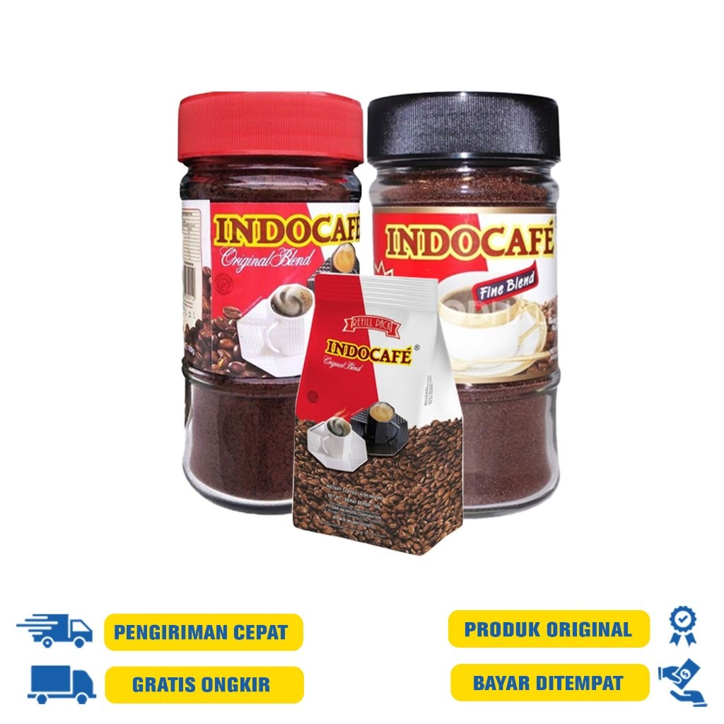 

Indocafe Original Fine Blend - 50 G.R Reff 100 G.R Botol