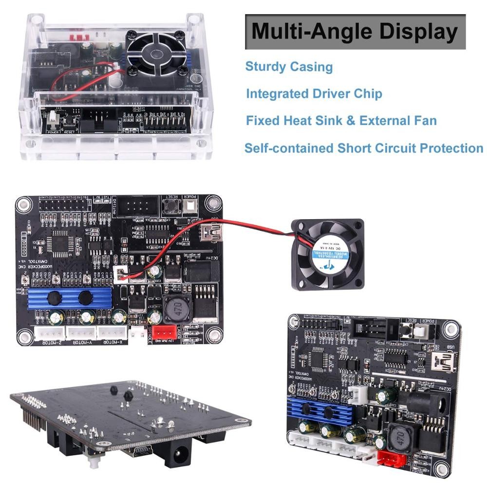 Upgraded 3 Axis Offline Controller Board GRBL USB Port CNC Engraving Machine Control Board For 2117,