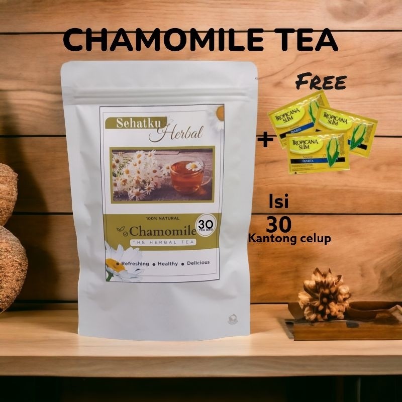 

CHAMOMILE TEA : TEH BUNGA CHAMOMILE ANTI INSOMNIA ISI 30 TEA BAG
